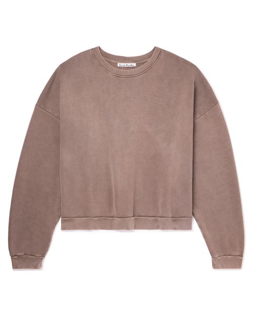 Acne Studios Garment-Dyed Cotton-Jersey Sweatshirt XS