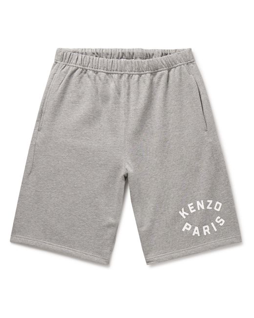 Kenzo Target Wide-Leg Logo-Print Cotton-Jersey Shorts XS