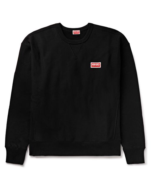 Kenzo Logo-Appliquéd Printed Cotton-Blend Jersey Sweatshirt XS