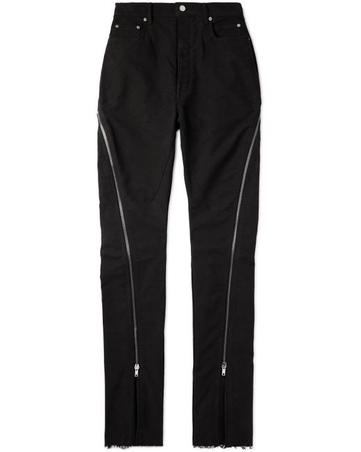Rick Owens Bolan Banana Slim-Fit Flared Zip-Embellished Jeans UK/US 30