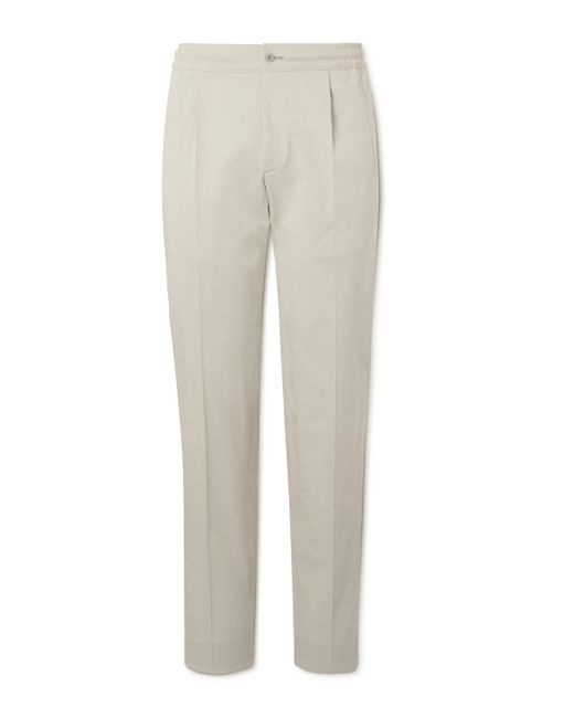 Kiton Straight-Leg Pleated Lyocell-Blend Suit Trousers IT 46