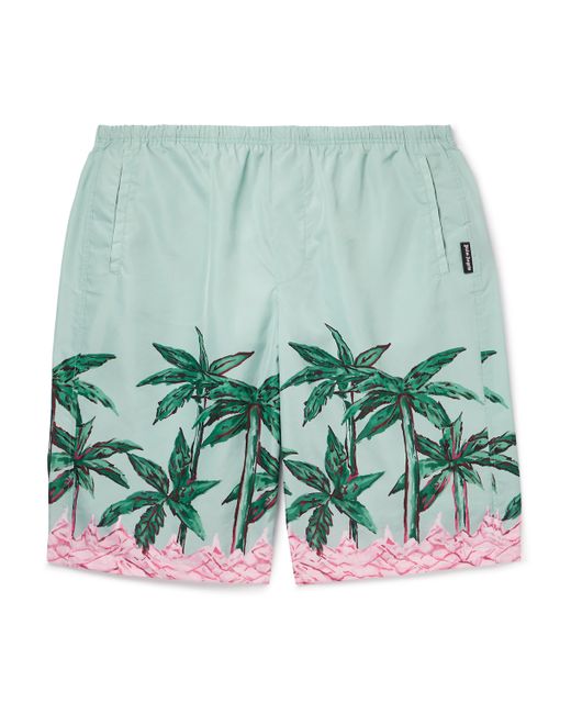 Palm Angels Palms Row Straight-Leg Long-Length Printed Swim Shorts S