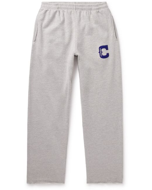 Cherry La Straight-Leg Logo-Appliquéd Cotton-Jersey Sweatpants S