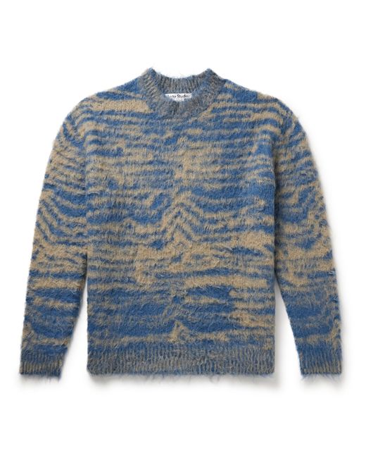 Acne Studios Brushed Jacquard-Knit Sweater XS
