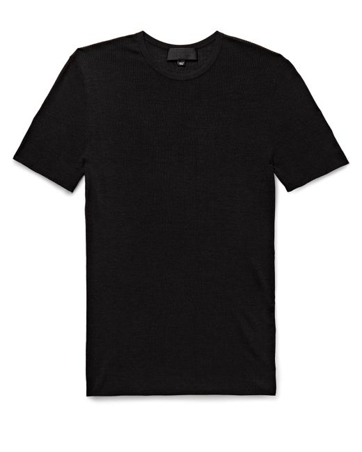 Nili Lotan Griffen Slim-Fit Ribbed Silk T-Shirt M