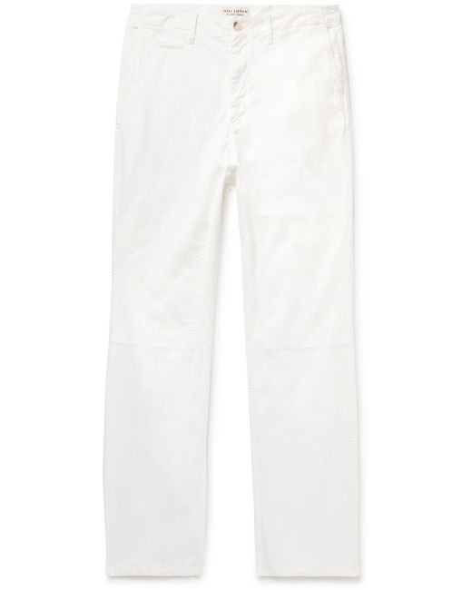 Nili Lotan Dean Straight-Leg Panelled Cotton-Blend Twill Trousers UK/US 32