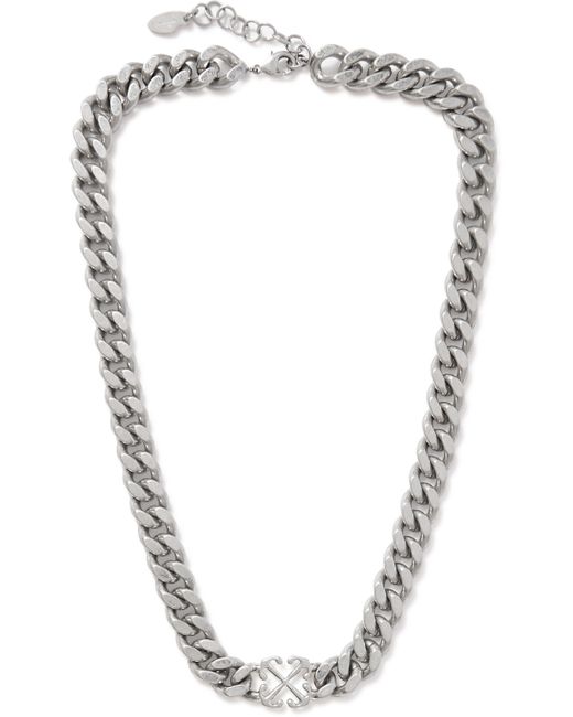 Off-White Tone Chain Necklace