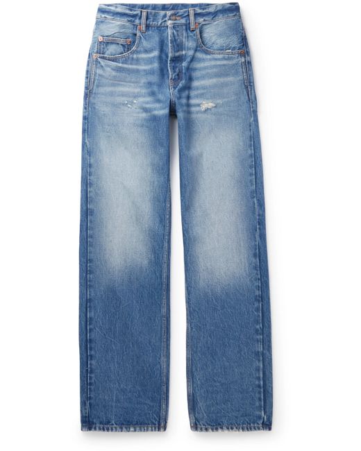 Saint Laurent Straight-Leg Distressed Jeans UK/US 27