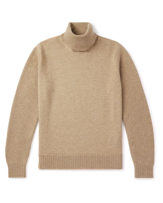 Loro Piana Ribbed Cashmere Rollneck Sweater IT 46
