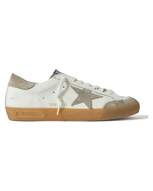 Golden Goose Super-Star Penstar Leather and Suede Sneakers EU 39