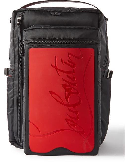 Christian Louboutin Loubideal Leather-Trimmed Shell and Logo-Debossed Rubber Backpack