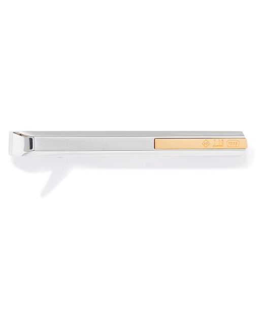 Dunhill 18-Karat Gold-Plated and Sterling Tie Bar