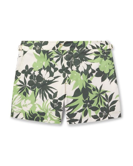 Tom Ford Slim-Fit Short-Length Floral-Print Swim Shorts IT 46