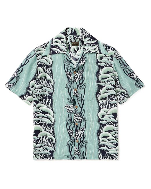 Kapital Camp-Collar Printed Cupro and Silk-Blend Shirt 2