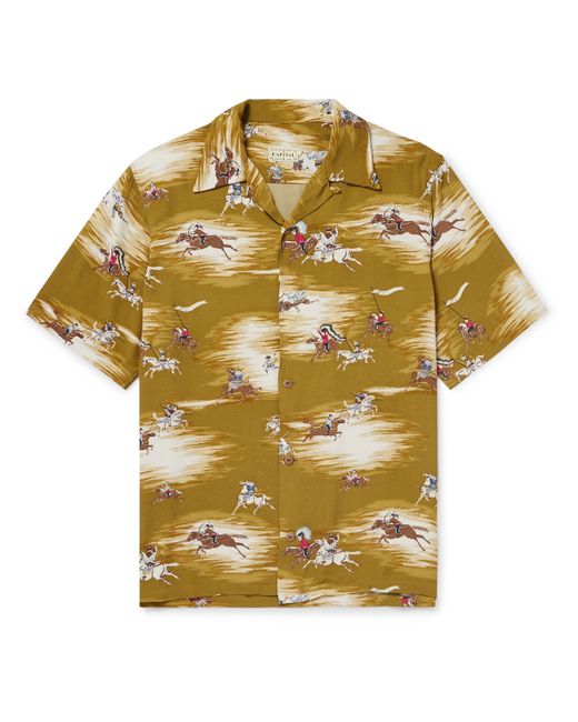 Kapital Convertible-Collar Printed Crepe Shirt 2