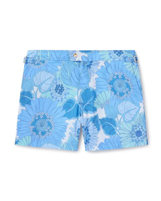 Tom Ford Slim-Fit Short-Length Floral-Print Swim Shorts IT 48