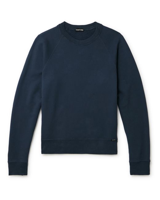 Tom Ford Garment-Dyed Cotton-Jersey Sweatshirt IT 44