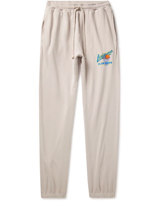 Pasadena Leisure Club Club Hoops Tapered Logo-Print Cotton-Jersey Sweatpants S