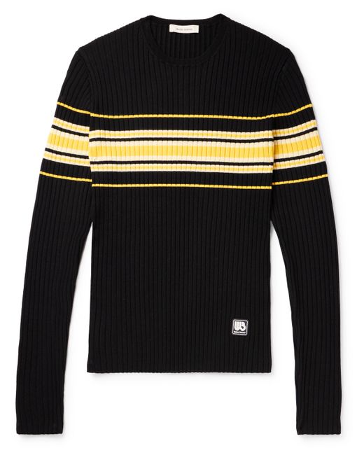 Wales Bonner Striped Ribbed Wool-Blend Sweater S