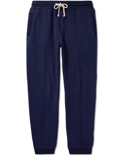 Brunello Cucinelli Tapered Cotton-Jersey Sweatpants XS