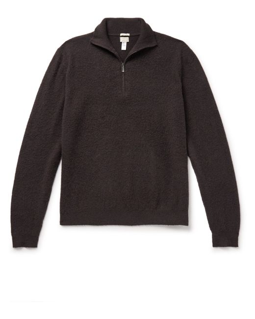 Massimo Alba Liam Brushed Cashmere Half-Zip Sweater S