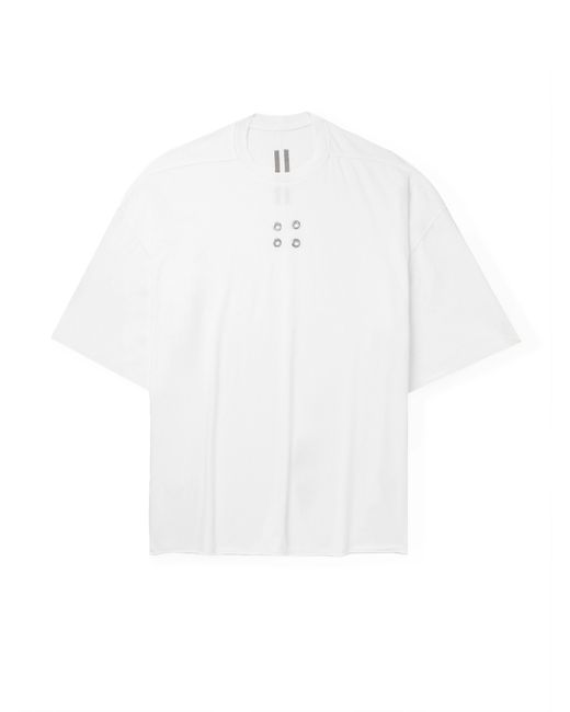 Rick Owens DRKSHDW Tommy Oversized Embellished Cotton-Jersey T-Shirt