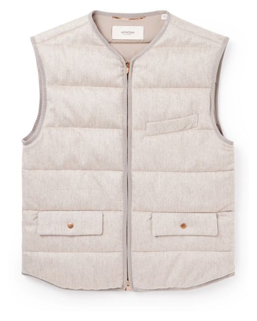 Agnona Slim-Fit Quilted Padded Cashmere Gilet IT 48