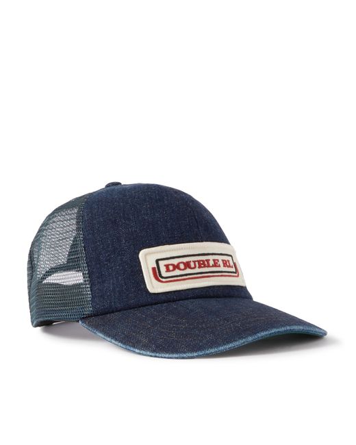 Rrl Appliquéd Denim and Mesh Trucker Hat