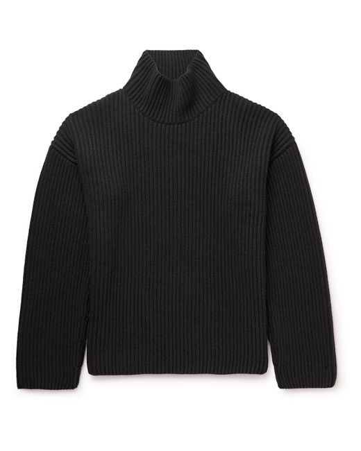 The Row Manlio Ribbed Cashmere Rollneck Sweater M