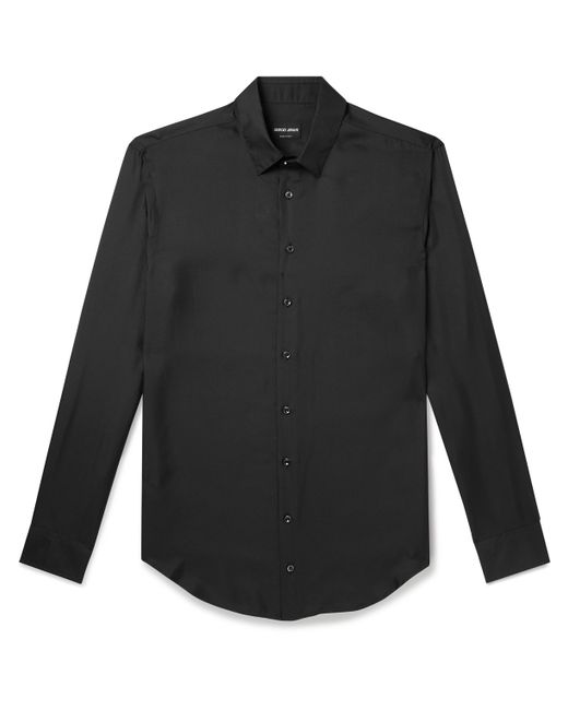 Giorgio Armani Silk-Twill Shirt EU 38