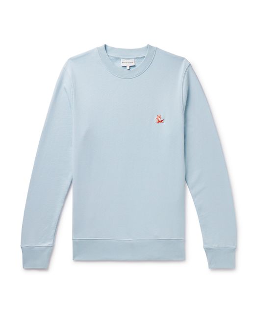 Maison Kitsuné Chillax Fox Logo-Appliquéd Cotton-Jersey Sweatshirt XS