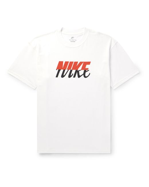 Nike Logo-Print Cotton-Jersey T-Shirt XS