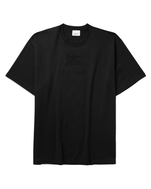Burberry Logo-Embroidered Cotton-Jersey T-Shirt S