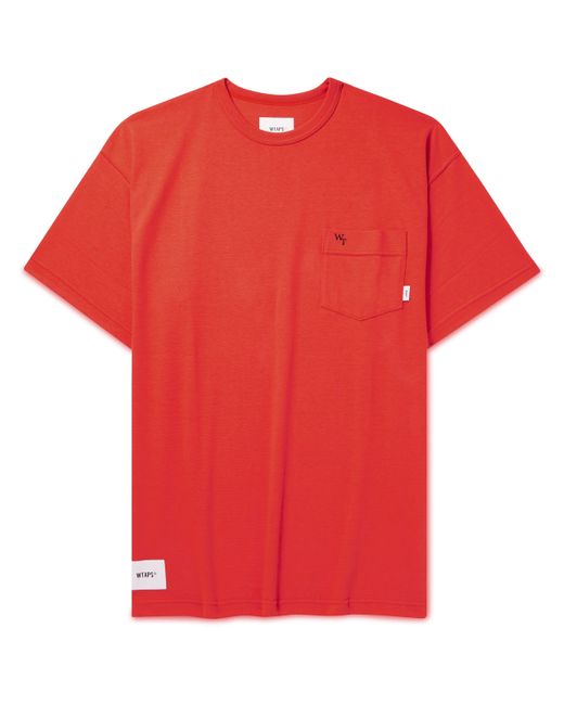 Wtaps Logo-Embroidered Cotton-Blend Jersey T-Shirt S