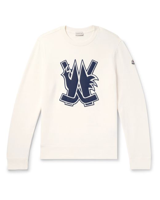 Moncler Logo-Appliquéd Cotton-Jersey Sweatshirt S