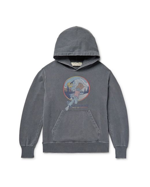 Remi Relief Printed Loopback Cotton-jersey Hoodie