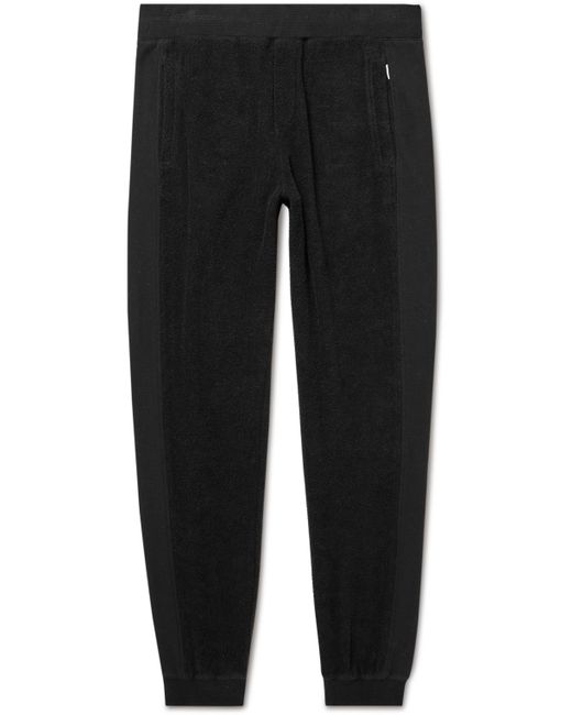 Orlebar Brown Duxbury Tapered Panelled Cotton-Terry and Jersey Sweatpants S
