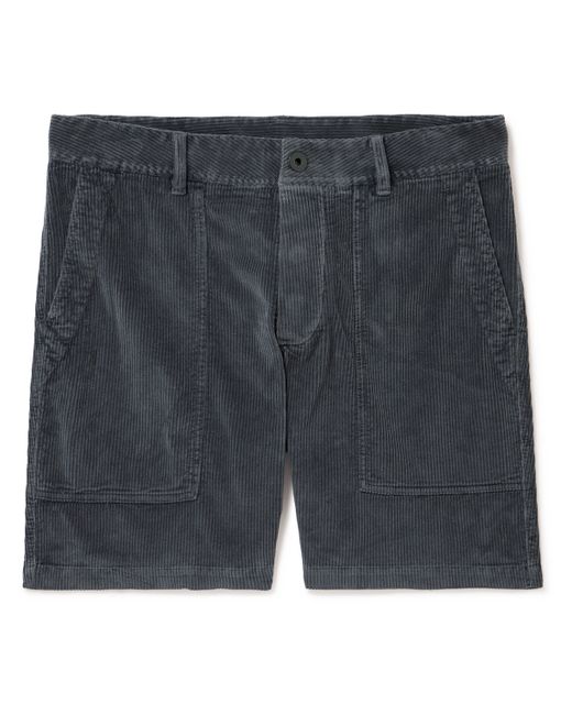 James Perse Straight-Leg Cotton-Blend Corduroy Shorts 1