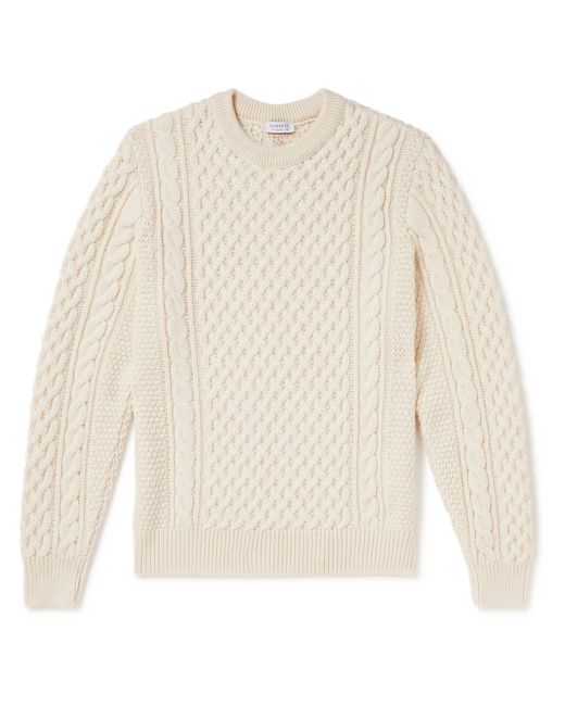 Sunspel Cable-Knit Merino Wool Sweater M