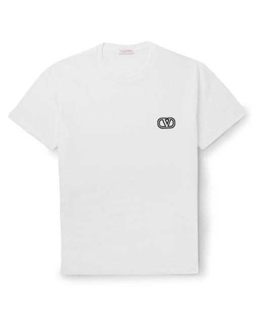 Valentino Garavani Logo-Appliquéd Cotton-Jersey T-Shirt XS