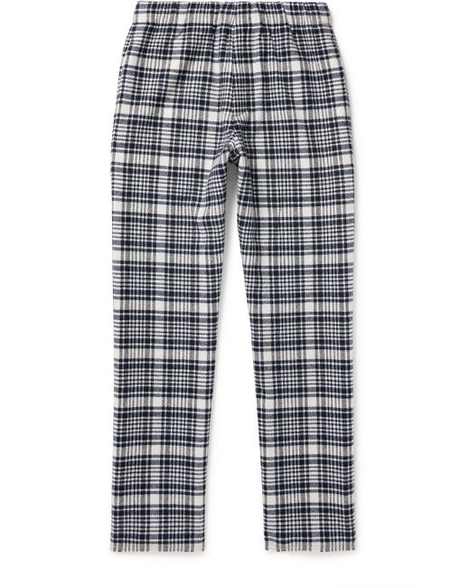 ZEGNA x The Elder Statesman Straight-Leg Checked Wool and Oasi Cashmere-Blend Trousers S