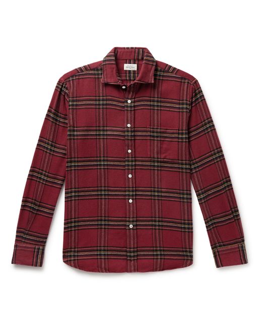 Hartford Paul Checked Cotton-Flannel Shirt S