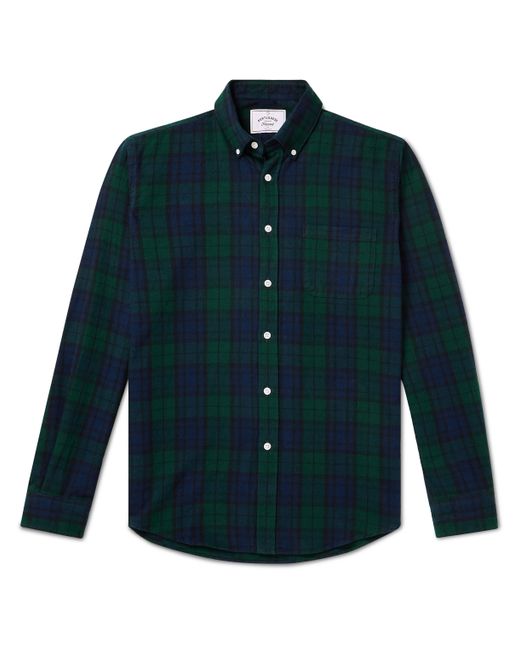Portuguese Flannel Bonfim Button-Down Collar Checked Cotton-Flannel Shirt XS