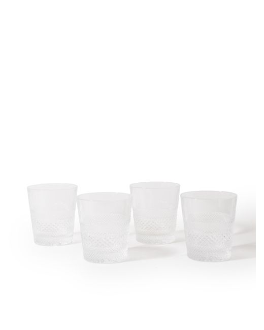 Soho Home Huxley Set of Four Lowball Crystal Glasses