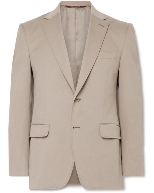 Canali Cotton-Blend Twill Suit Jacket IT 46