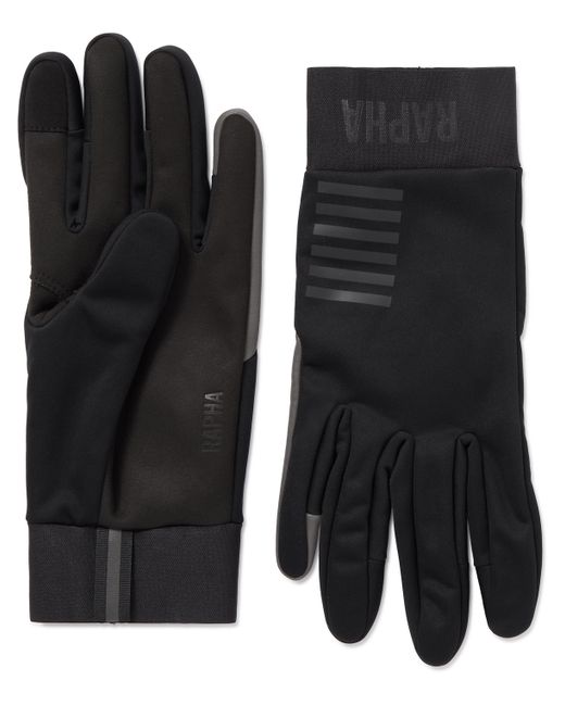 Rapha Pro Team Winter Touchscreen Stretch-Jersey and Microsuede Cycling Gloves M