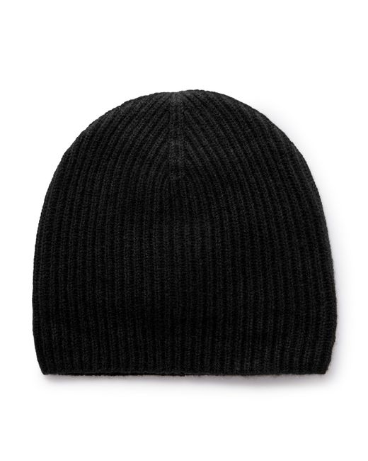 Allude Ribbed Cashmere Beanie