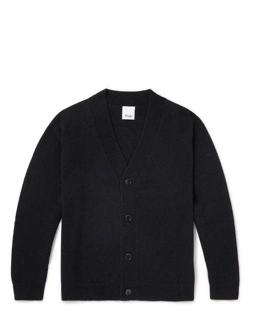 Allude Virgin Wool and Cashmere-Blend Cardigan S