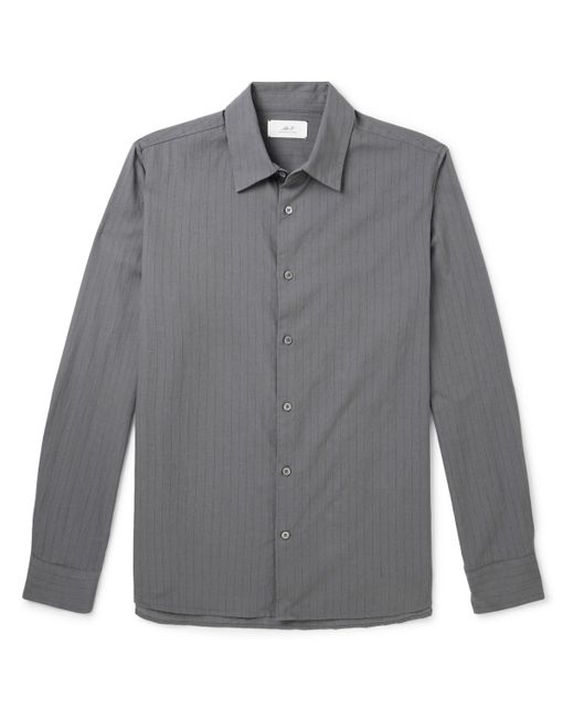 Mr P. Mr P. Pinstriped Cotton and Wool-Blend Shirt XS