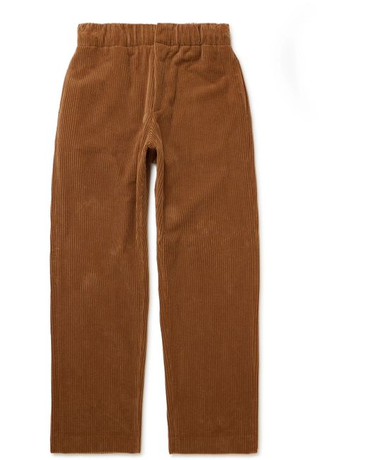 ZEGNA x The Elder Statesman Straight-Leg Cotton and Oasi Cashmere-Blend Corduroy Trousers S